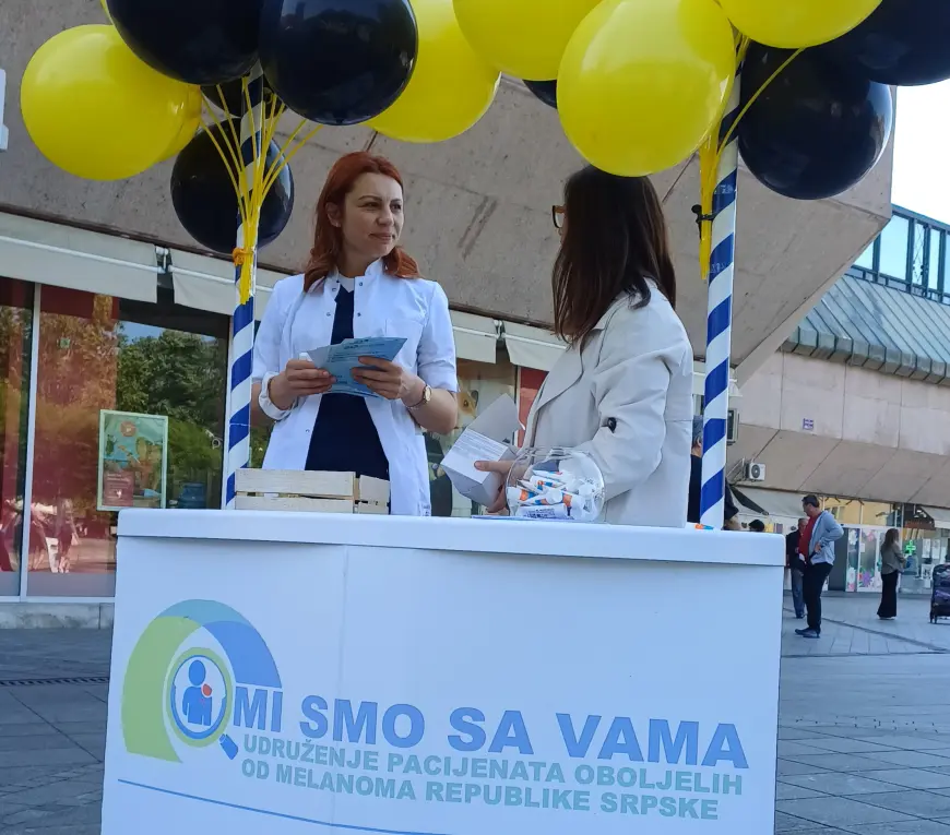 Udruženje pacijenata oboljelih od melanoma Republike Srpske "Mi smo sa vama" obilježilo Mjesec borbe protiv melanoma (FOTO)